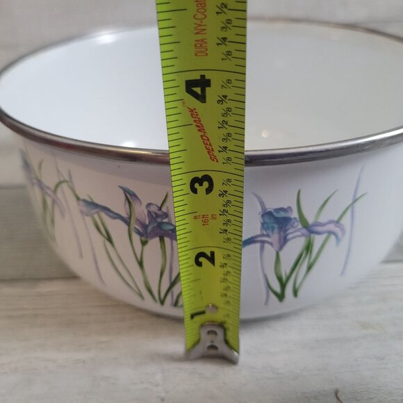 Decorative Corning Coordinates Shadow Iris Enamel Mixing Bowls Set Of 3 By Lingo - Picture 6 of 11